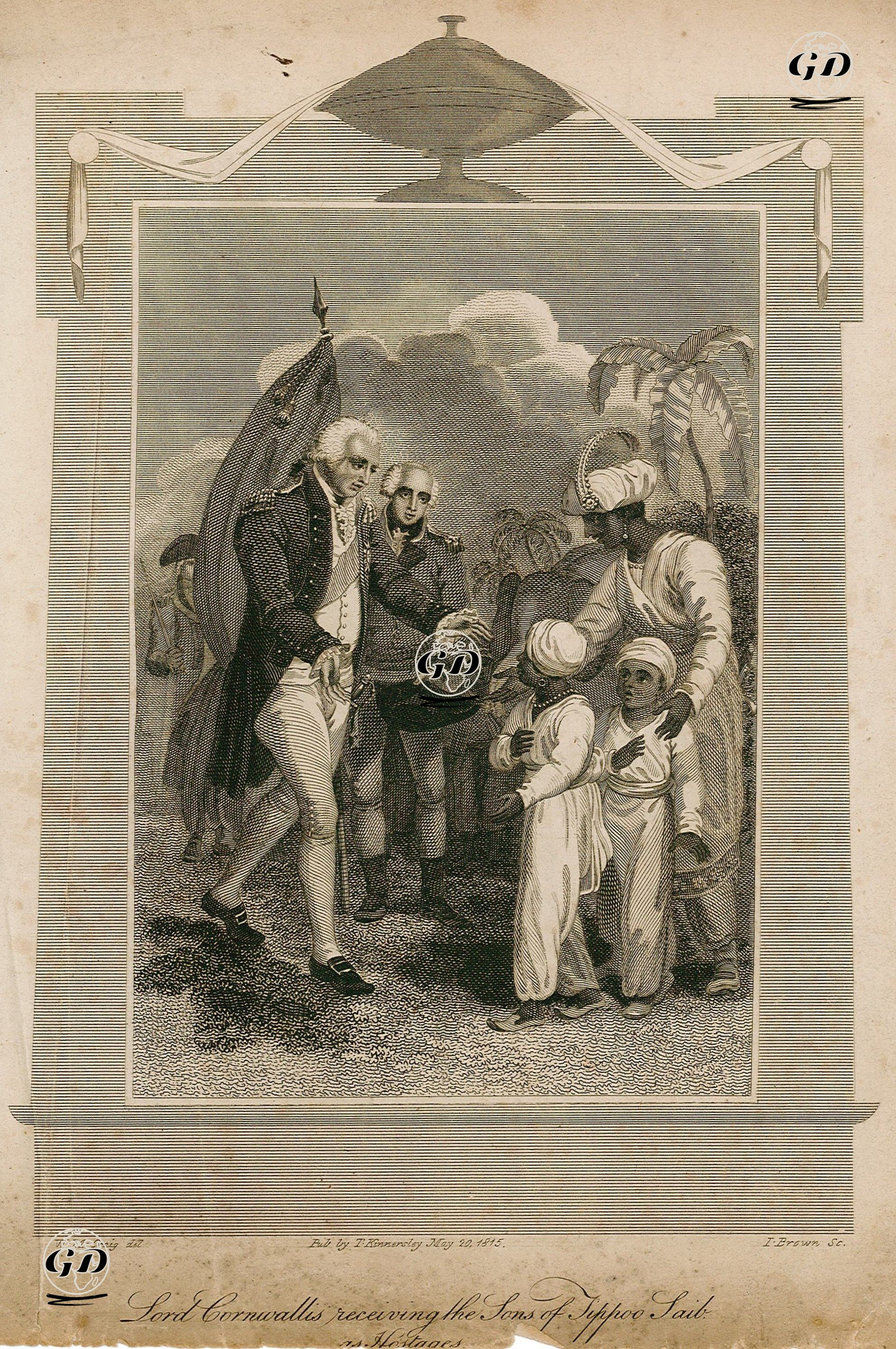 Lord Cornwallis Receiving The Sons Of Tippoo Saib As Hostages - William Marshall Craig (1765-1834) - 1815
