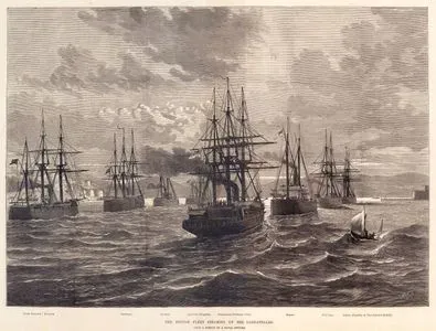 93 Harbi Sırasında Çanakkale Boğazında Bulunan İngiliz Donanması-Port Division, Research, Swiftsure, Hotspur, Agincourt (Amiral Gemisi-Sancak Gemisi), Starboard Division Ruby,Rupert, Temeraire, Sultan (Amiral Hornby'nin Gemisi)