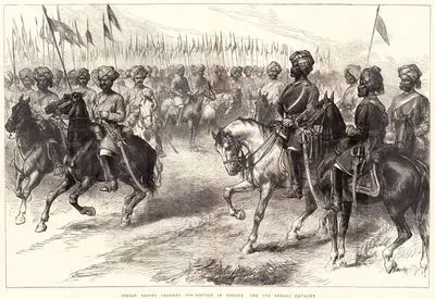 Avrupa'da Bulunan Hindistan Ordusuna Bağlı 9. Bengal Süvari Alayı