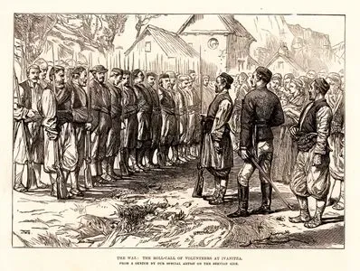 1876-1877 Osmanlı-Sırp Savaşı Sırasında İvanitsa'da Sırp Gönüllü Askerlerin Yoklaması