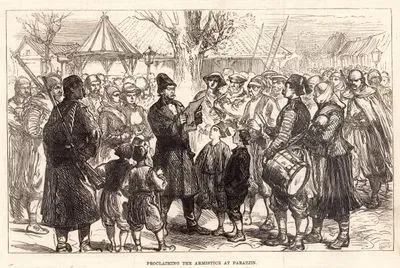1876-1877 Osmanlı-Sırp Savaşı Sırasında Paratjin'de Ateşkesin Halka Duyurulması