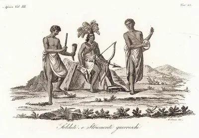 Kongo Savaşçıları Ve Savaş Aletleri, Afrika Cilt III. Resim 43.