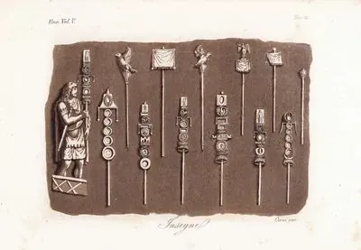 Roma Ordusunun Flama Ve Nişanları, Avrupa. Cilt V. Resim 11.