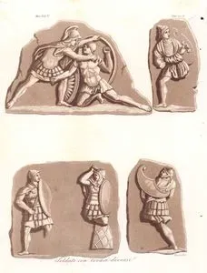 Farklı Göğüs Zırhına Sahip Etrükslü Askerler, Avrupa. Cilt V. Resim 22.A.