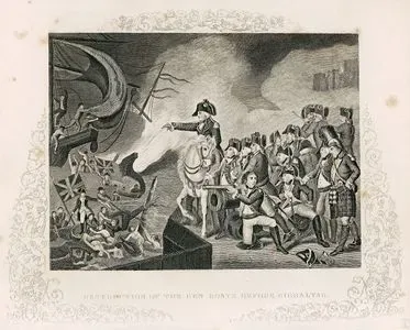 1782 Yılında Cebelitarık Kuşatması Sırasında George Augustus Eliott'un Emri İle İspanyol Topçu Teknelerinin Ve Yüzer Bataryaların İmhası