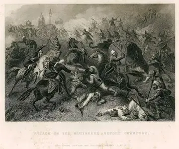 1857 Yılında Hint İsyanı Sırasında Kanpur'u (Cawnpore) Doğu Hindistan Şirketi Ordusuna Bağlı İsyancı Sepoy Askerlerinden Geri Almak İçin İngiliz Birliklerinin Saldırısı