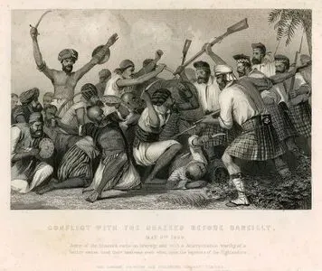 6 Mayıs 1858 Tarihinde Bareilly Şehri Önünde Britanya Doğu Hindistan Şirketi Ordusuna Bağlı İsyancı Sepoy Askerleri İle İskoç Birliği Askerleri Arasında Savaş