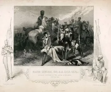 18 Aralık 1845 Tarihinde Doğu Hindistan Şirketi'nin Birlikleri ile Pencap Sih İmparatorluğu Birlikleri Arasında Gerçekleşen Mudki Savaşında General 
Robert Henry Sale'nin Ölümcül Şekilde Yaralanması