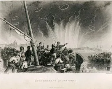 9 Ağustos 1855 Tarihinde Kırım Savaşında İngiliz Ve Fransız Donanması Tarafından Sveaborg (Suomenlinna) Tahkimatlarının (Deniz Kalesinin) Bombalanması