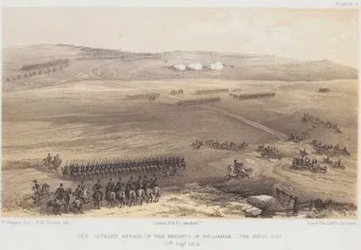 1853-1856 Osmanlı-Rus Savaşı (Kırım Savaşı) Sırasında Bulganak Tepeleri’nde Süvari Çatışması-İlk Top Atışı, 19 Eylül 1854 (Plate 2)