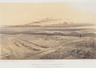 1853-1856 Osmanlı-Rus Savaşı (Kırım Savaşı) Sırasında 5 Kasım 1854 Gerçekleşen İnkerman Muharebesi'nde Hayatını Kaybeden 4. Tümen Subaylarının Cathcart Tepesi'ndeki Kalede Bulunan Mezarları (Plate 14)