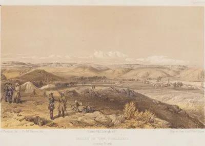 1853-1856 Osmanlı-Rus Savaşı (Kırım Savaşı) Sırasında 16 Ağustos 1855’te Gerçekleşen Çernaya Muharebesinin Olduğu Çernaya Vadisi, Kuzeye Bakış (Plate 15)