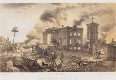 Sivastopol Kuşatması Sırasında Büyük Hasar Alan Sivastopol Şehir Kütüphanesi ve Şehrin Simgesel Anıtı Rüzgar Tapınapı (Plate 30)