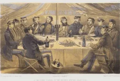 Sivastopol Kuşatması Sırasında Sivastopol Önlerindeki Tepelerde Bir Noel Yemeği (Plate 30)