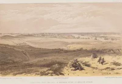 Sivastopol Kuşatmasının Doğu Cephesinden, İngiliz Hatlarının En Sağ Kanadındaki Bakış Açısıyla Sivastopol Şehrinin Görünümü (Plate 31)