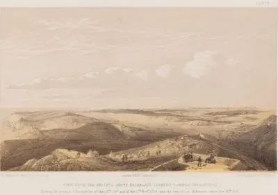 1853-1856 Osmanlı-Rus Savaşı (Kırım Savaşı) Sırasında Balaklava Tepelerinden Sivastopol’a Bakış (25 Ekim 1854 Tarihli Balaklava Muhaberesi ve 5 Kasım 1854 Tarihli İnkerman Muharebesinin Savaş Alanları ve 25 Ekim 1854'ten İtibaren Müttefik Kuvvetlerinin Savunma Hattı) (Plate 32)