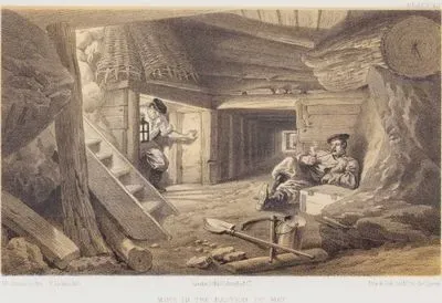 Sivastopol Kuşatması Sırasında Bastion du Mat Mevzisini Ele Geçirmek İçnin Fransız Ordusunun Açtığı Yeraltı Mayın Tünelleri (Plate 40)
