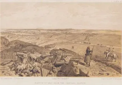 Sivastopol Kuşatması Sırasında Müttefik Ordusuna Ait Merkez Tabyadan Bastion du Mat Mevzisinin Görünümü (Plate 41)