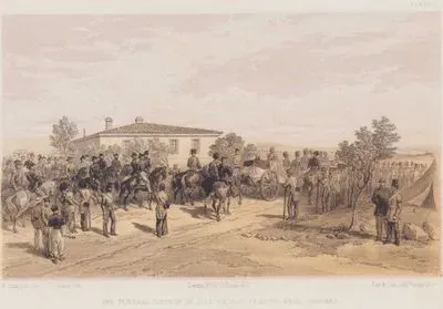 1853-1856 Osmanlı-Rus Savaşı (Kırım Savaşı) Sırasında İngiliz Ordusunun Başkomutanı Olan Lord Raglan’ın Cenaze Alayının Karargahtan Ayrılışı (Plate 41)