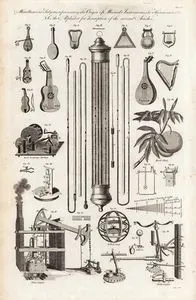 Müzik Aletlerinin Orjinleri ile Çeşitli Makine ve Araçlar(Telli Müzik Aletleri,Termometre, Buhar Makinası, Yün Eğirme Makinesi,
 Haddeleme Lambası vb.)