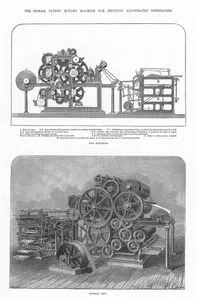 İllustrated Gazetesinin Basımında Kullanılan İngram Patentli Döner Makine