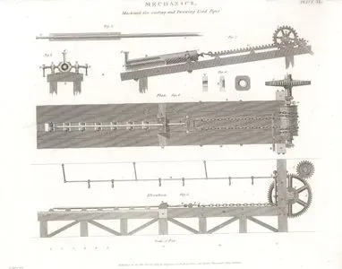 Mekanik (Makineler), Döküm ve Çekme Borular İçin Kullanılan Makine Plate XL.
