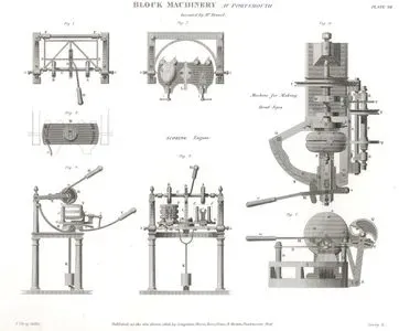 İsambard Kingdom Brunel'in İcat Ettiği Makineler Plate VII.