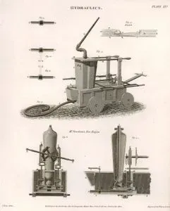 Hidrolik(Su Enerjisi), Richard Newsham'ın İcat Ettiği İtfaiye Arabası, Plate III.