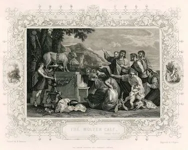 İsraillilerin Yaptıkları Altın Buzağıya Tapmaları,  Exodus (Mısır'dan Çıkış), Chapter (Bölüm) 33. Verse (Ayet) 8.