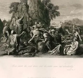 Musa Peygamberin Kayadan Su Çıkarması, Numbers (Çölde Sayım), Chapter (Bölüm) 20. Verse (Ayet) 11.