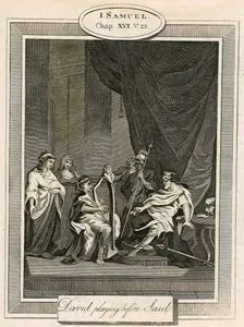 Hazreti Davud'un Şaul'a Lir Çalması,1.Samuel, Chapter (Bölüm) 16. Verse (Ayet) 23.
