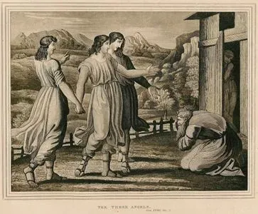 Hazreti İbrahim'in (Avram'ın) Üç Melekle Buluşması, Genesis (Diriliş), Chapter (Bölüm) 18. Verse (Ayet) 2.