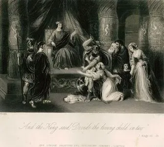 Çocuğu Paylaşamayan Annelere Hazreti Süleyman'ın Adaleti, I.Kings (Krallar), Chapter (Bölüm) 3. Verse (Ayet) 25.