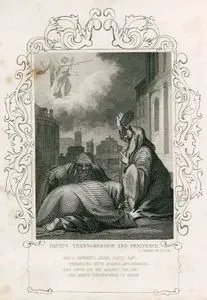 Hazreti Davud'un Günahı Ve Pişmanlığı, 1. Chron. (Tarihler), Chapter (Bölüm) 21. Verse (Ayet) 16.