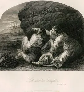 Hazreti Lut'un İki Kızı İle Beraber Bir Mağarada Yaşaması, Genesis (Diriliş), Chapter (Bölüm) XIX. Verse (Ayet) 30.