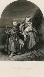 Hazreti İsa'nın Hazreti Yusuf ve Hazreti Meryem ile Beraber Mısır'a Gitmesi