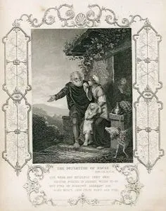 Hazreti Hacer ve Oğlu Hazreti İsmail'in  Evden Gönderilmesi, Genesis (Diriliş), Chapter (Bölüm) 21. Verse (Ayet) 14.