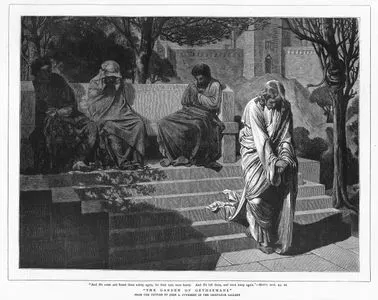 Gethsemane Bahçesi, Matthew (Matta), Chapter (Bölüm) 26. Verse (Ayet) 43.44.