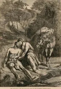 Samiriyeli Merhametli İnsan ve Yol üstündeki Yaralı Adam, Luke (Luka), Chapter (Bölüm) 10. Verse (Ayet) 30-35.