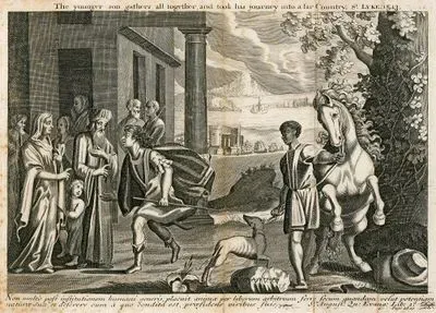 Küçük Çocuğun Uzak Ülkelere Gitmesi, Luke (Luka), Chapter (Bölüm) 15. Verse (Ayet) 13.