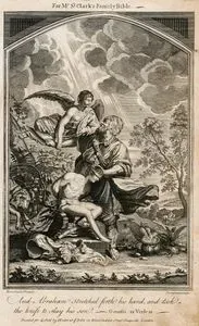 Hazreti İbrahim'in Hazreti İshak'ı Kurban Etmek İstemesi ve Meleğin Hazreti İbrahim'i Durdurması, Genesis (Diriliş), Chapter (Bölüm) XXII.  Verse (Ayet) 10.