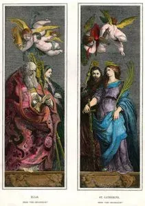 Hazreti İlyas İle Aziz Walburga-İskenderiyeli Azize Katerina İle Aziz Amandus