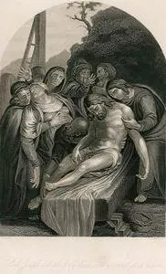 Aramatyalı Yusuf'un Hazreti İsa'nın Cesedini Çarmıhtan Alması ve Keten Beze Sarması, Luke (Luka), Chapter (Bölüm) 23. Verse (Ayet) 53.