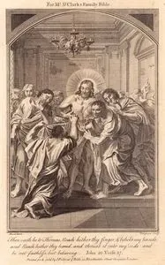 Havari Thomas'ın Şüphesini Gidermek İçin Hazreti İsa'nın Yaralarına Dokunması, John (Yuhanna), Chapter (Bölüm) 20. Verse (Ayet) 27.