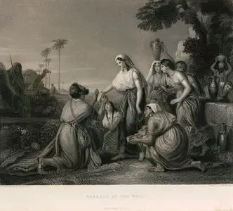 Hazreti İbrahim'in Hizmetçisi Eliezer'in Su Kuyusunun Yanında Rebeka'ya Bileziği Takması, Genesis (Diriliş), Chapter (Bölüm) XXIV.