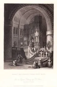 High Mass (Solemn Mass) Ayininden Dönen Rahipler