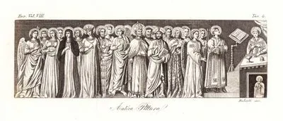 Dini Töreni Gösteren Antik Resim, Avrupa. Cilt VIII. Resim 4.