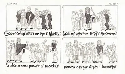 IX.Yüzyılda Papa İle İlgili Minyatürler, Avrupa. Cilt VIII. Resim 23*.