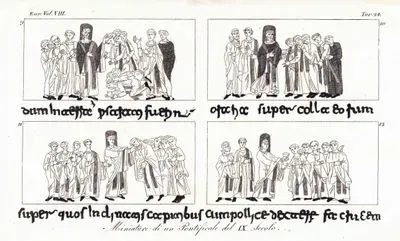 IX.Yüzyılda Papa İle İlgili Minyatürler, Avrupa. Cilt VIII. Resim 24.
