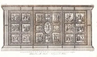 Milano'daki Sant'Ambrogio Bazilikasının Ana Sunağının Altın Kaplamalı Ön Yüzü, Avrupa. Cilt VIII. Resim 42.